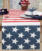 Saro Lifestyle Patriotic Pride Table Runner, 16"x72"