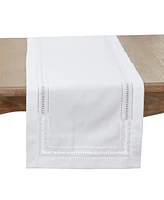 Saro Lifestyle Traditional Hemstitch Table Runner