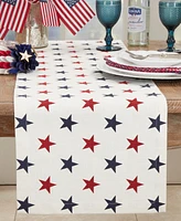 Saro Lifestyle Americana Stars Table Runner, 14"x72"