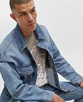 Mode of One Men's Regular-Fit Denim Trucker Jacket, Created for Macy's