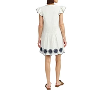 En Saison Women's Dawson Embroidered Mini Dress