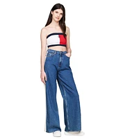 Tommy Jeans Women's Colorblocked Logo-Badge Tube Top