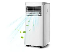 Slickblue 8000 Btu 3-in-1 Portable Air Conditioner with Remote Control-White