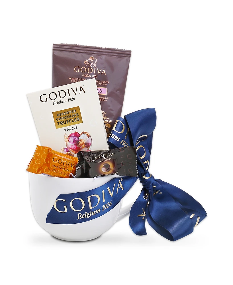 Alder Creek Gift Baskets Godiva Chocolate Latte Mug, 5 Piece