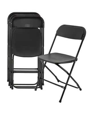 Elama 4 Piece Plastic Folding Chair