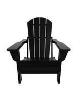WestinTrends Adirondack Folding Chair with Ottoman and Side Table Set