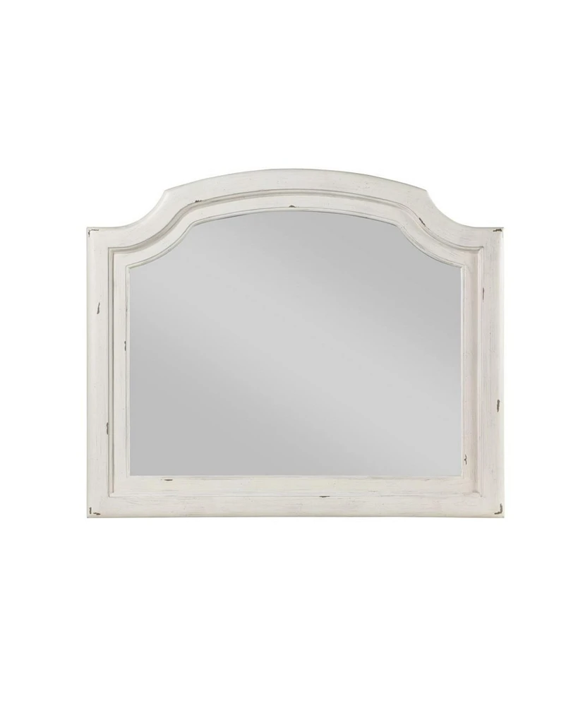 Simplie Fun Jacqueline Mirror Antique White Finish