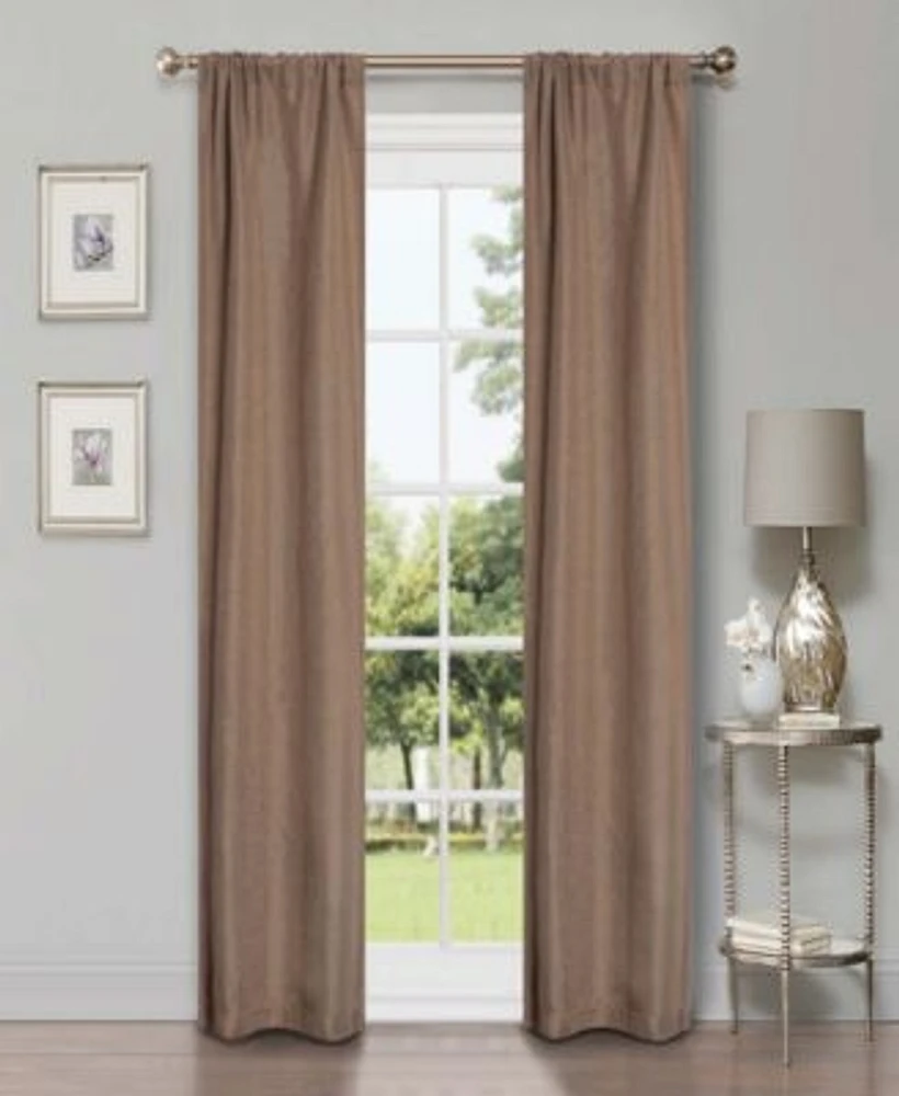 Superior Linen Inspired Classic Room Darkening Fade Resistant 2 Piece Curtain Set