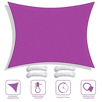 23x20 Ft 97% Uv Block Rectangle Sun Shade Sail Canopy Outdoor Patio Pool Lawn
