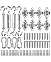 Yescom Rectangle Sun Shade Sail Hardware Kit 304 Stainless Steel Turnbuckle 2 Pack