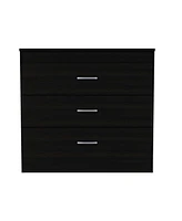 Bethage 3-Drawer Dresser Black Wengue