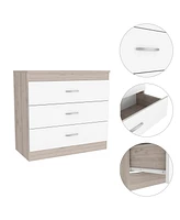 Bethage 3-Drawer Dresser White