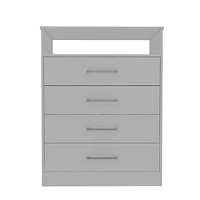 Streamdale Furniture Cassville 4-Drawer 1-Shelf Dresser White