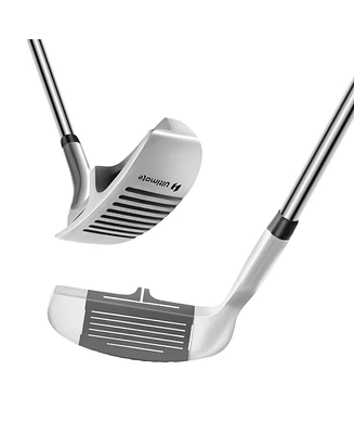 Costway Golf Chipper Right-Handed Chipping Club Stainless Steel Head Batting Aid Line
