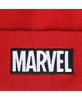 Marvel Men's Logo Adult Red Beanie