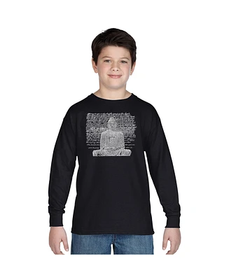 La Pop Art Boys Word Art Long Sleeve - Zen Buddha