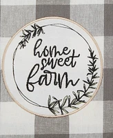 Design Imports Home Sweet Farmhouse Kitchen Collection, Dishtowel Set, 18x28", Gray, 4 Count