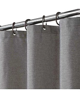 Caromio Flax Linen Like 230GSM Heavy Weight Fabric Shower Curtain