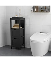 Slickblue Freestanding Storage Cabinet with 2 Removable Drawers for Bathroom