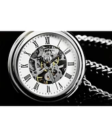Stuhrling Vintage Hand-wind 47mm Skeleton Pocket Watch
