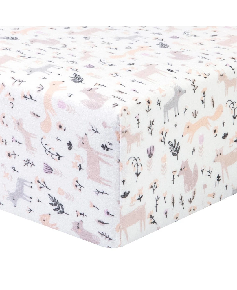 Trend Lab Mystical Forest Deluxe Flannel Fitted Crib Sheet by
