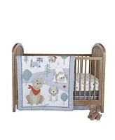 Sammy & Lou Fur-Ever Friends 4 Piece Crib Bedding Set