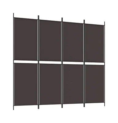 vidaXL 4-Panel Room Divider 78.7"x70.9" Fabric