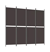 vidaXL 4-Panel Room Divider 78.7"x70.9" Fabric