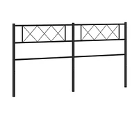 Metal Headboard Black 70.9"