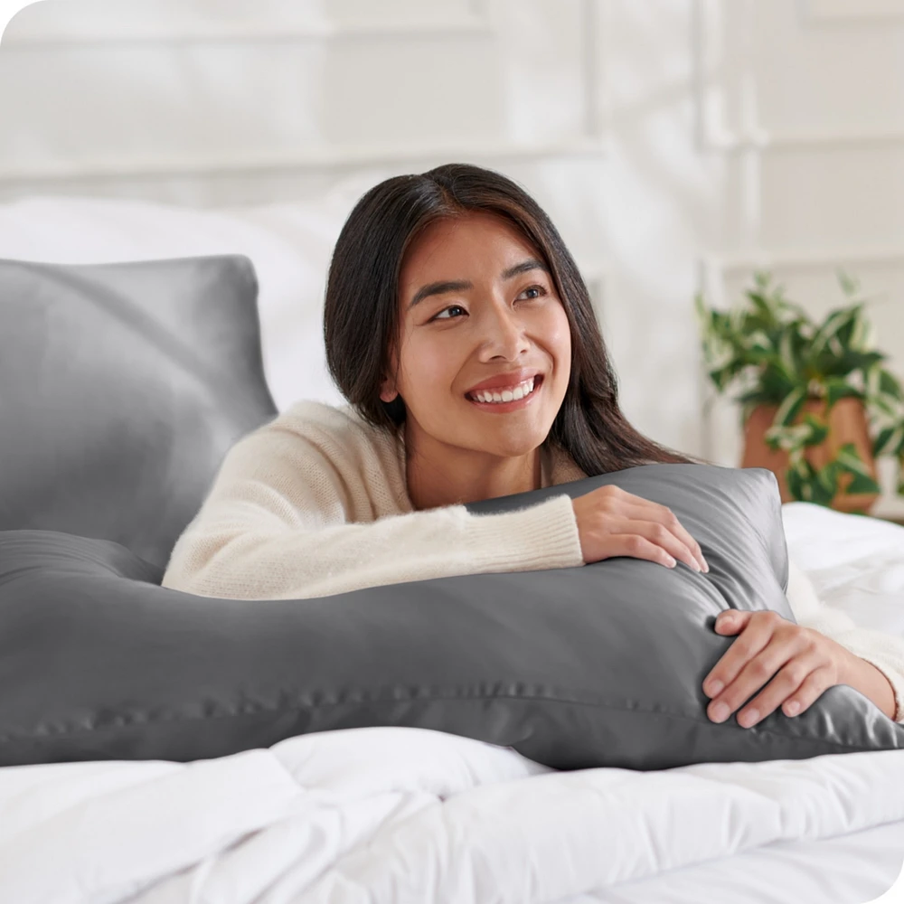 Bare Home Mulberry Silk Pillowcase Set, Zipper Closure