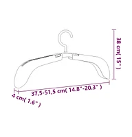 vidaXL Extendable Clothes Hangers 5 pcs Gray