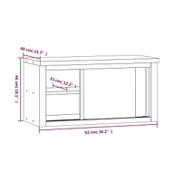 vidaXL Kitchen Wall Cabinet with Sliding Doors Stainless Steel