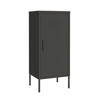 vidaXL Storage Cabinet Anthracite 16.7"x13.8"x40" Steel