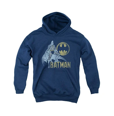 Batman Boys Youth Knight Watch Pull Over Hoodie / Hooded Sweatshirt