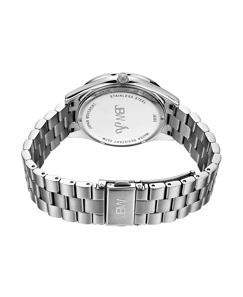 Jbw Women's Mondrian Diamond (1/6 ct.t.w.) Stainless Steel Watch