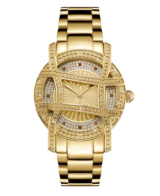 Jbw 10 Yr Anniversary Women's Olympia Diamond (1/5 ct.t.w.) 18K Gold Plated Watch
