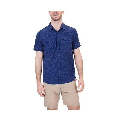 Mountain and Isles Men's Two-Pocket Sun Protection Button Down Shirt