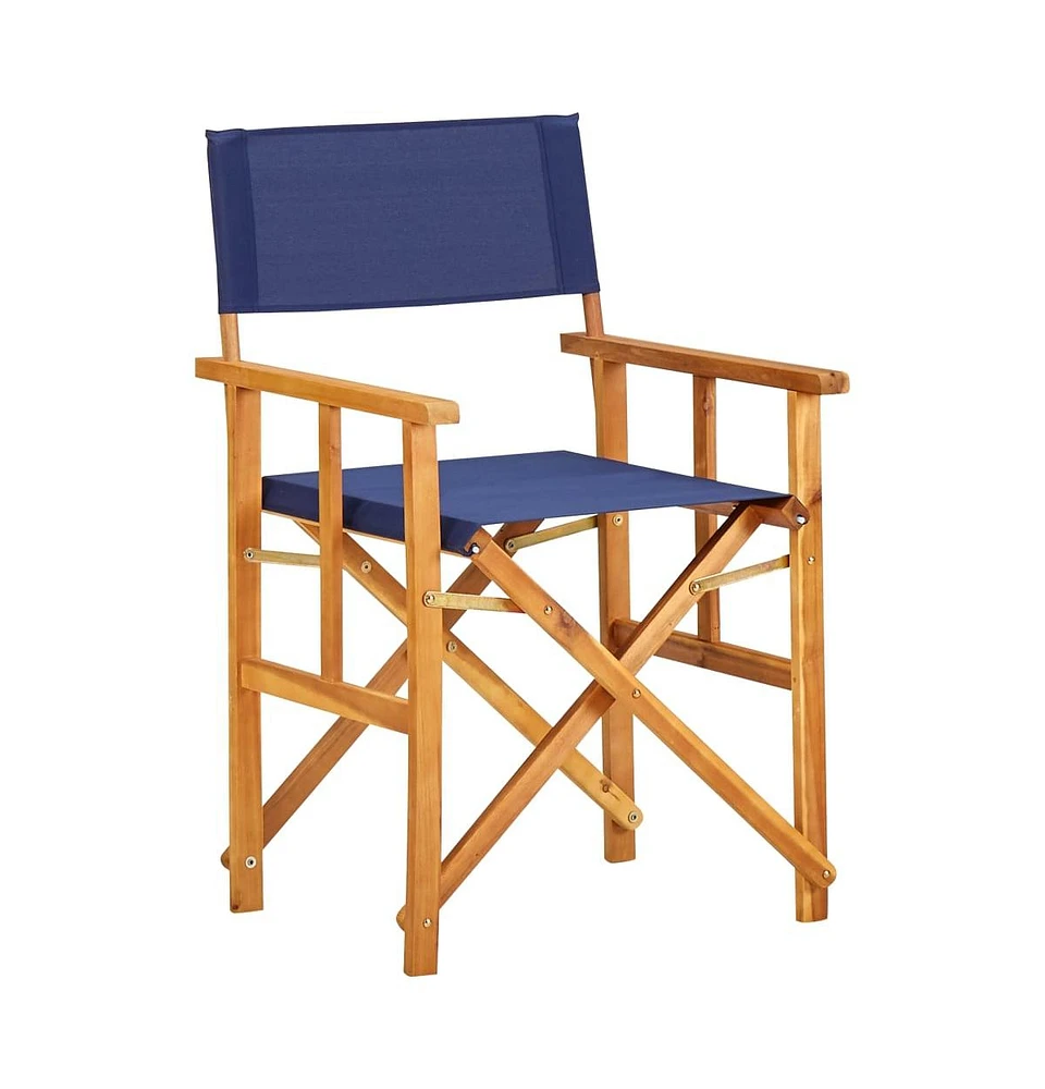 vidaXL Director's Chair Solid Acacia Wood