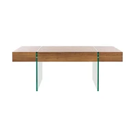 Safavieh Jacob Rectangular Glass Leg Modern Coffee Table