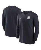 Nike Men's Navy New York Yankees Authentic Collection Game Time Performance Quarter-Zip Top