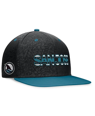 Fanatics Men's Black/Teal San Jose Sharks Alternate Logo Adjustable Snapback Hat