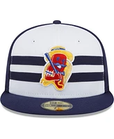 New Era Men's White/Navy Brooklyn Cyclones Coney Island Franks Theme Night 59FIFTY Fitted Hat