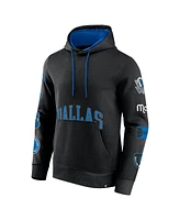 Fanatics Men's Black Dallas Mavericks Home Court Pullover Hoodie