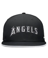 Nike Men's Black Los Angeles Angels Primetime True Performance Fitted Hat