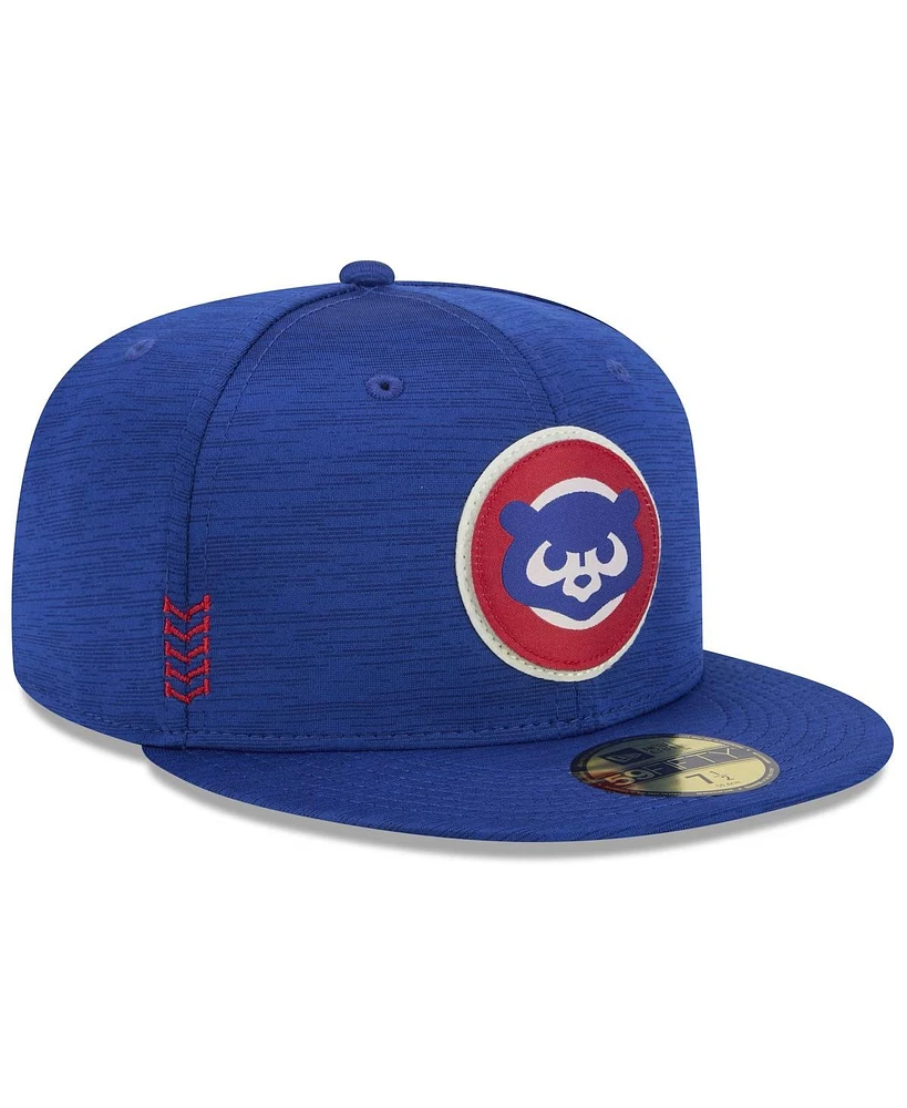 New Era Men's Royal Chicago Cubs 2024 Clubhouse 59FIFTY Fitted Hat