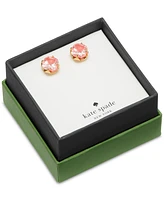 Kate Spade New York Gold-Tone Cubic Zirconia Flower Stud Earrings