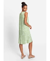 Olsen Women's 100% Viscose Sleeveless Pebble Print Dress
