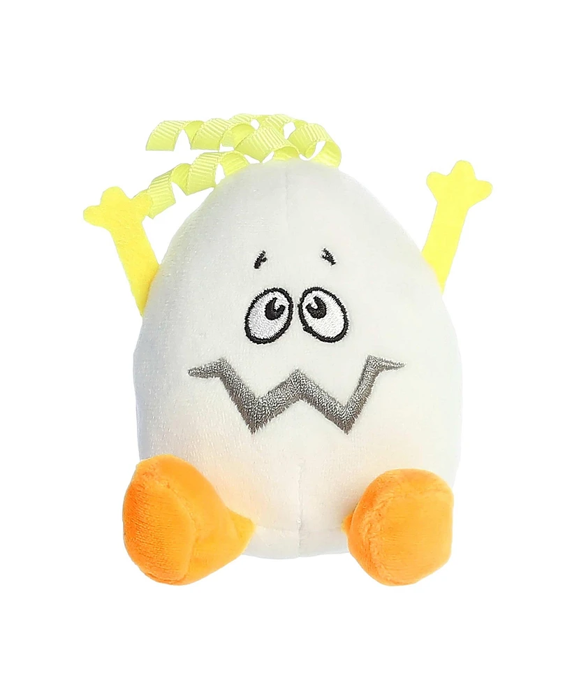 Aurora Mini Scrambled Egg Eggspressions Punny Plush Toy White 3"