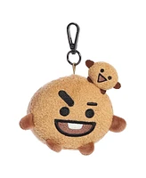 Aurora Mini Shooky Keychain BT21 Lovable Plush Toy Brown 4"