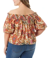 Jessica Simpson Trendy Plus Rosiya Off-The-Shoulder Top